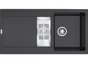 Franke Maris MRG 651 Fragranit+, Einbausp�le, Druckknopfventil, Farbe Onyx, 114.0477.257, 11594