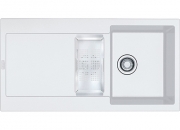 Franke Maris MRG 651 Fragranit+, Einbausp�le, Druckknopfventil, Farbe Glacier, 114.0477.271, 11871