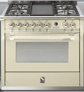 Steel Ascot 90, Rangecooker, 90 cm, Combisteam, Farbe Crema, A9S-4MCR, mit 5 Jahren Garantie!