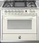 Steel Ascot 90, Rangecooker, 90 cm, Combisteam, Farbe Nuvola, A9S-4TNA, mit 5 Jahren Garantie!