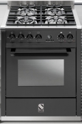 Steel Ascot 70, Rangecooker, 70 cm, Combisteam, Farbe Anthrazit, A7S-4IAN, mit 5 Jahren Garantie!