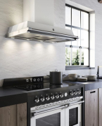 Steel Oxford 100 Wandhaube, Farbe Matt Schwarz, 100 cm, XK100MS, mit 5 Jahren Garantie!