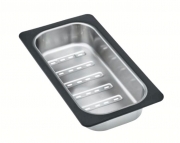 Franke Abtropfbecken Edelstahl mit Kunststoffrand, 112.0325.251