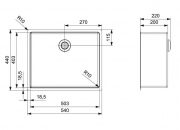 Reginox New York 50x40, Edelstahlsp�le, R27646