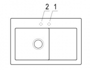Villeroy & Boch Subway 45, Farbe SL Stone, Classicline, Becken rechts oder Becken links