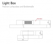 Silverline LBUD 100 W Light Box, Deckenhaube, weiss. Mit 5 Jahren Garantie!
