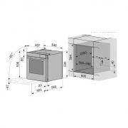 V-ZUG CombairSteamer V6000 60, Dampfbackofen, Spiegelglas, AutoDoor, 2304900007, mit 5 Jahren Garantie!