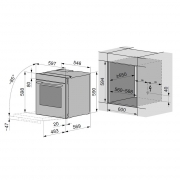 V-ZUG Combair V6000 60, Backofen, Spiegelglas, grifflos, WLAN, 2106800007, mit 5 Jahren Garantie!