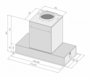 Silverline Hidden HIF 984 E, Flachschirmhaube, Edelstahl. Mit 5 Jahren Garantie!