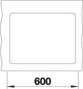 Blanco Subline 340/160-F Silgranit PuraDur 2, fl�chenb�ndig, Farbe anthrazit, InFino Ablauf, 523568