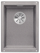 Blanco Subline 320-U Silgranit PuraDur 2, Farbe alumetallic, InFino Ablauf, 523408