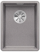 Blanco Subline 320-F Silgranit PuraDur 2, fl�chenb�ndig, Farbe alumetallic, InFino Ablauf, 523418