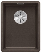 Blanco Subline 320-F Silgranit PuraDur 2, fl�chenb�ndig, Farbe cafe, InFino Ablauf, 523421