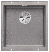 Blanco Subline 400-U Silgranit PuraDur 2, Farbe alumetallic, InFino Ablauf, 523424