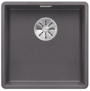 Blanco Subline 400-F Silgranit PuraDur 2, fl�chenb�ndig, Farbe felsgrau, InFino Ablauf, 523495