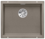 Blanco Subline 500-U Silgranit PuraDur 2, Farbe tartufo, InFino Ablauf, 523439