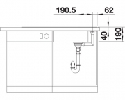Blanco Axia III XL 6 S Silgranit PuraDur, Farbe alumetallic, Glasschneidbrett, InFino Ablauf, 523512