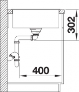 Blanco Axia III XL 6 S Silgranit PuraDur, Farbe cafe, Glasschneidbrett, InFino Ablauf, 523519