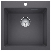 Blanco Pleon 5 Silgranit PuraDur, Farbe felsgrau, InFino Ablauf, 523677