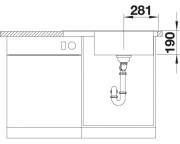 Blanco Zenar XL 6 S Compact Silgranit PuraDur, Farbe alumetallic, InFino Ablauf, 523776