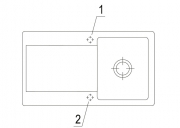 Villeroy & Boch Siluet 50, Farbe KG Snow white (gl�nzend), Premiumline