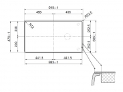 Blanco Axia III 5 S-F, flchenbndig, inkl. Glasschneidbrett, Farbe alumetallic, InFino Ablauf, 523233