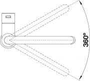 Blanco Candor, Edelstahl geb�rstet, Hochdruck, 523120