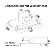 Falmec Nube, Deckenhaube, Edelstahl, wei� lackiert, 90 cm, mit 5 Jahren Garantie