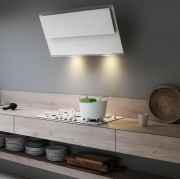 Falmec Verso, Wandhaube, Glas weiss, 55 cm, mit 5 Jahren Garantie