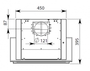Falmec Verso, Wandhaube, Glas weiss, 55 cm, mit 5 Jahren Garantie