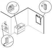 Naber COMPAIR Fensterkontaktschalter f�r Muldenl�fter, 7051002