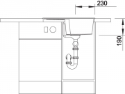 Blanco Zia 40 S Silgranit PuraDur 2, Farbe cafe, 516927