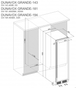 Dunavox Grande / Sera 143, Weink�hlschrank, schwarz, DX-143.468B. Mit 3 Jahren Garantie!