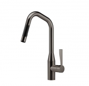 Dornbracht Sync Pull-Down Einhebelmischer mit Brausefunktion, Hochdruck, Dark Platinum geb�rstet, 33875895-99