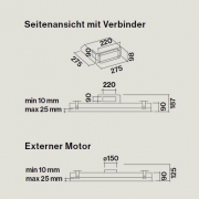Falmec Stella, Design+, Wei�, 120 cm, Deckenhaube, mit 5 Jahren Garantie