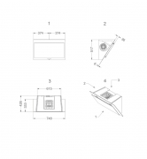 Novy Vision Wandhaube 7859, Glas weiss, Umluftversion, mit 5 Jahren Garantie