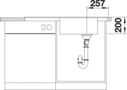Blanco Faron XL 6 S Einbausp�le, Farbe alumetallic, InFino Ablauf, 524785