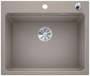 Blanco Etagon 6 Etagenbecken, Silgranit PuraDur 2, Farbe tartufo, InFino Ablauf, 524536