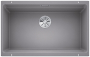 Blanco Etagon 700-U Silgranit PuraDur, Farbe alumetallic, InFino Ablauf, 525169