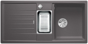 Blanco Lexa 6 S Silgranit PuraDur 2, Farbe felsgrau, InFino Ablauf, 524931