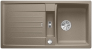 Blanco Lexa 5 S Silgranit PuraDur 2, Farbe tartufo, InFino Ablauf, 524927
