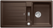 Blanco Lexa 5 S Silgranit PuraDur 2, Farbe cafe, InFino Ablauf, 524929