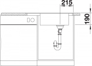 Blanco Elon XL 6 S-F Silgranit PuraDur 2, fl�chenb�ndig, Farbe weiss, InFino Ablauf, 524857
