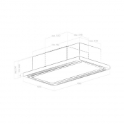 Elica Cloud Seven IX/A/90 Deckenlfter, Abluft, Edelstahl, PRF0142094A. Mit 5 Jahren Garantie!