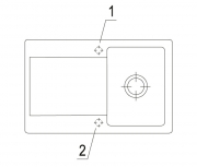 Villeroy & Boch Siluet 45, Farbe RW Stone White, Classicline