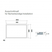 Falmec Quantum, Induktionskochfeld mit integrierter Absaugung, 84 cm, MIT 5 JAHREN GARANTIE