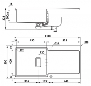 Naber-CONTURA� Chiave 1 Einbausp�le, Set inkl. Armatur Arco 1, 1041020
