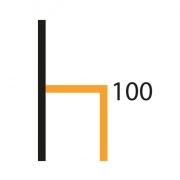 Naber Tablon Zesen 2K Hocker, Gestell Edelstahl, Bezug schwarz, 3038307