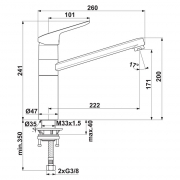 Ideal Standard Ceraflex 3, chrom, Hochdruck, 5024164