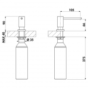 Linea Sp�lmittelspender Pulito chrom, 5011230